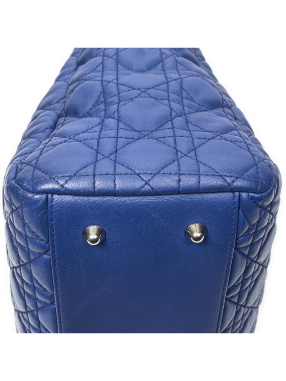 Dior Soft Shopping Tote Navy Canada Lambskin Leather - Picture 8 of 15